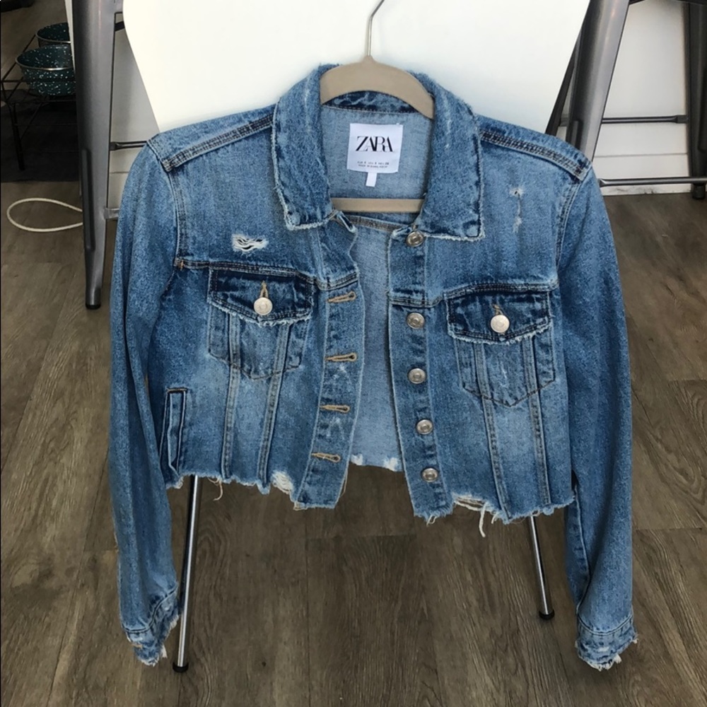 Zara cropped Jean jacket